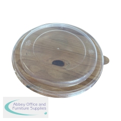MyCafe Round rPet Microwavable Lid for 1300ml Bowls (Pack of 300) MYC11405