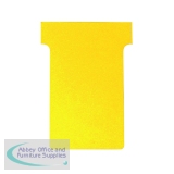 Nobo T-Card Size 2 48 x 85mm Yellow (100 Pack) 2002004
