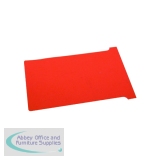 Nobo T-Card Size 3 80 x 120mm Red (100 Pack) 2003003