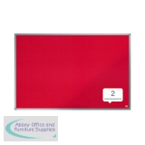 Nobo Essence Felt Notice Board 900 x 600mm Red 1904066