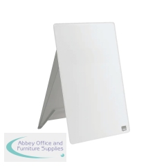 Nobo Desktop Dry Erase Glass Surface Whiteboard Easel Brilliant White 216x297mm 1905173