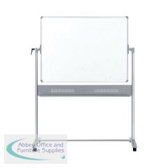 Nobo Basic Melamine Mobile Whiteboard 1500 x 1200mm 1905240