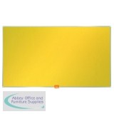 Nobo Widescreen Noticeboard 32 Inch Felt Yellow 1905318