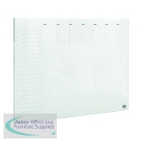 Nobo A4 Transparent Acrylic Mini Whiteboard Weekly Desktop  1915614