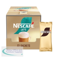 Nescafe Latte Instant Coffee Sachets (Pack of 72) 12596948