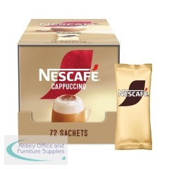 Nescafe Cappuccino Sweetened Coffee Sachets (Pack of 72) 12596949