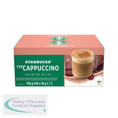 Starbucks Cappuccino Premium Instant Coffee Sachets (Pack of 40) 12604353