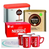 Nescafe Gold Blend Coffee 750g Nescafe Azera Americano Coffee 500g + FREE Set of Nescafe Brand Mugs