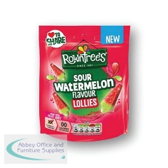 Rowntree Sour Lollies Watermelon Flavour Pouch 130g 12627089S