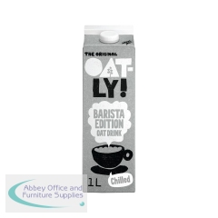 Oatly Oat Drink Barista Edition 1 Litre (Pack of 6) 128306