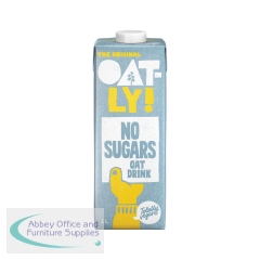 Oatly No Sugars Oat Drink 1 Litre (Pack of 6)
