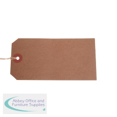 Go Secure by 5 Star Strung Tags x10 Tags 60x120mm Buff (Pack of 50) PB11285
