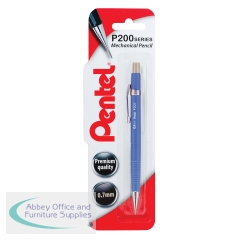 Pentel P200 Automatic Pencil Medium 0.7mm Blue Barrel XP207