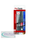 Pentel N60 Permanent Marker Chisel Assorted (Pack of 4) N60-PRO4ABCEU