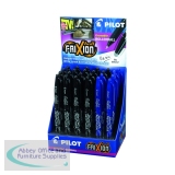 Pilot Frixion Erasable Rollerball Pen 24-Piece Display Assorted Black And Blue (Pack of 24) 224502400