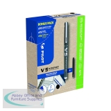 Pilot Hi-Tecpoint V5 Liquid Ink Rollerball Pen Black 10 Pens + 30 Refills (Pack of 40) 3131910556237