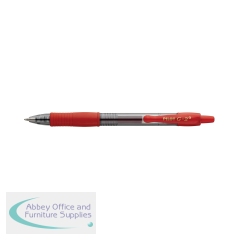 Pilot G-2 Plus Begreen Gel Ink Rollerball Medium Red (Pack of 12) PUJ163173