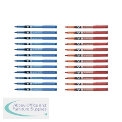 Pilot V5 Hi-Tecpoint Ultra Rollerball Buy Pack of 12 Blue Pens Get Pack of 12 V5 Red Pens FOC