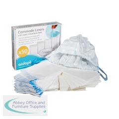 Aidapt Commode Liners with Absorbent Pads (Pack of 50) VS216CL