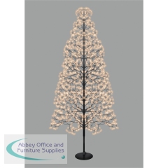 Gold Micro LED Firework Tree 1.8m Black Frame XH10004