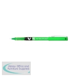 Pilot V5 Hi-Tecpoint Ultra Rollerball Pen Extra Fine Green (12 Pack) BXV504