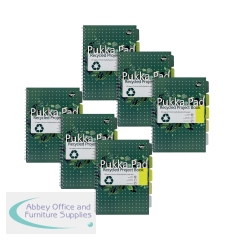 Pukka Pad Recycled Project Book A4 Green (Pack of 3) Buy One Get One Free