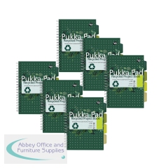 Pukka Pad Recycled Project Book B5 Green (Pack of 3) Buy One Get One Free