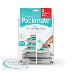 Packmate Medium Roll Vacuum Storage Bags (Pack of 2) C40422-GRE