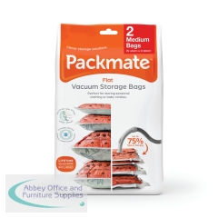 Packmate Medium Flat Vacuum Storage Bags (Pack of 2) C40426-GRE