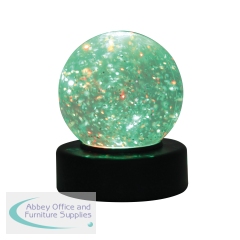Desktop LED Light Up Glitter Ball Mood Light 100mm Battery Operated SWGB