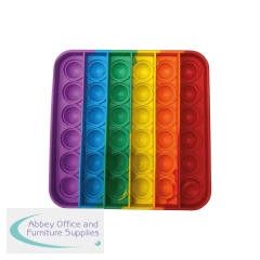 Pop Fidget Pad Square Multicoloured 125x125x10mm POPSQM