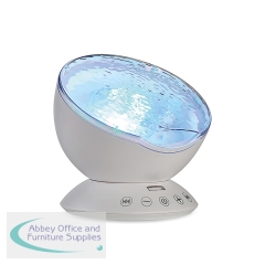 Ocean Wave Projector Lamp White SOWPM