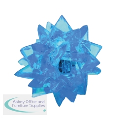 Flashing LED Crystal Shaped Ball Light 60mm Diameter Battery Operated SFCB