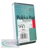Pukka Pad Wirebound Metallic Reporter\'s Shorthand Notepad 160 Pages 205x140mm (Pack of 3) NM001