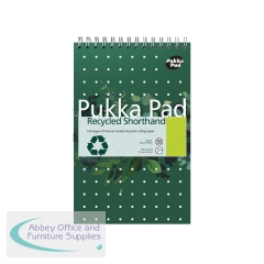 Pukka Pad Recycled Shorthand Jotta Pad Green (Pack of 3) RCSHRT160