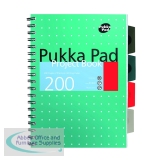 Pukka Pad Metallic Cover Wirebound Project Book A4+(3 Pack) 8521-MET