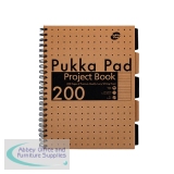 Pukka Pad Kraft Project Book A4 (Pack of 3) 9566-KRA