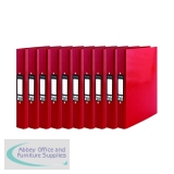 Pukka Brights Ringbinder A4 Red (10 Pack) BR-7766