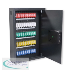 Pavo High Security Advanced Steel Key Cabinet 50 Key Capacity Dark Grey DFLHPA531