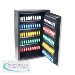 Pavo High Security Advanced Steel Key Cabinet 100 Key Capacity Dark Grey DF77301