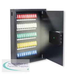 Pavo High Security Smart Steel Key Cabinet 50 Key Capacity Dark Grey DF70401