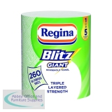 Regina Blitz Giant Household Towels 3-Ply Single Roll 260 Sheets C008157