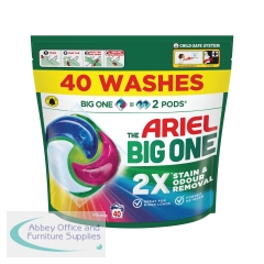 Ariel Big One Laundry Pods Colour x40 Pods (Pack of 2) C012469