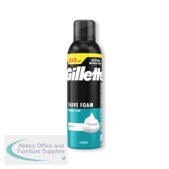 Gillette Base Sensitive Shaving Foam Regular 250ml (Pack of 6) C012549