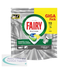 Fairy Platinum AIO Dishwasher Tablets x113 Lemon (Pack of 2) C012314