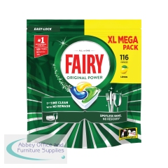 Fairy AIO Dishwasher Tablets x116 Lemon (Pack of 2) C012321