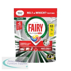 Fairy Platinum Plus AIO Dishwasher Tablets x65 Lemon (Pack of 3) C012327