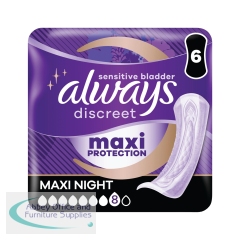 Always Discreet Pads Maxi Night (Pack of 6) C005835
