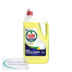Fairy Professional Washing Up Liquid Lemon 5 Litres (Pack of 2) 98569
