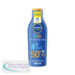 Nivea Sun Kids Protect and Care Sun Cream Lotion SPF 50+ 200ml C009318